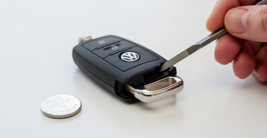 changer pile clé volkswagen golf 7