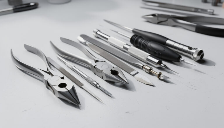 découvrez notre sélection d'outils essentiels pour le modélisme : pinces, cutters, limes et matériel de précision pour des réalisations parfaites et détaillées.