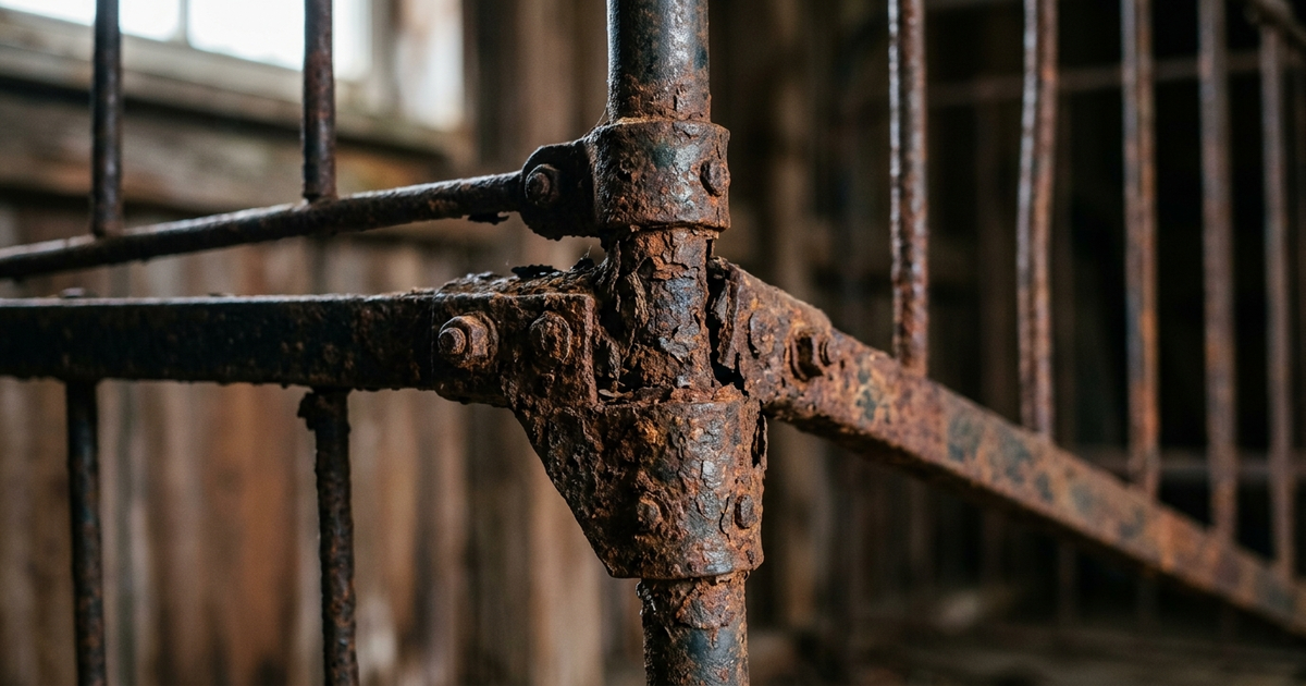 corrosion du berceau