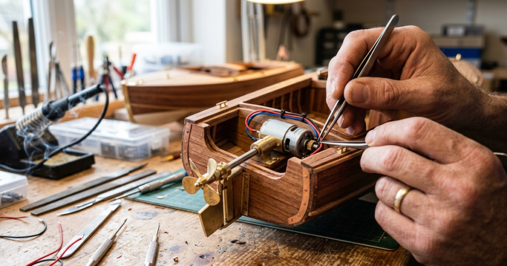 comment motoriser une maquette de bateau