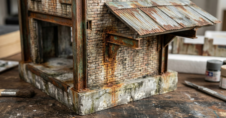 technique vieillissement maquette
