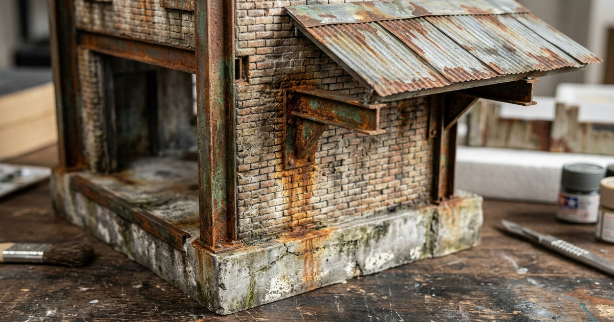 technique vieillissement maquette